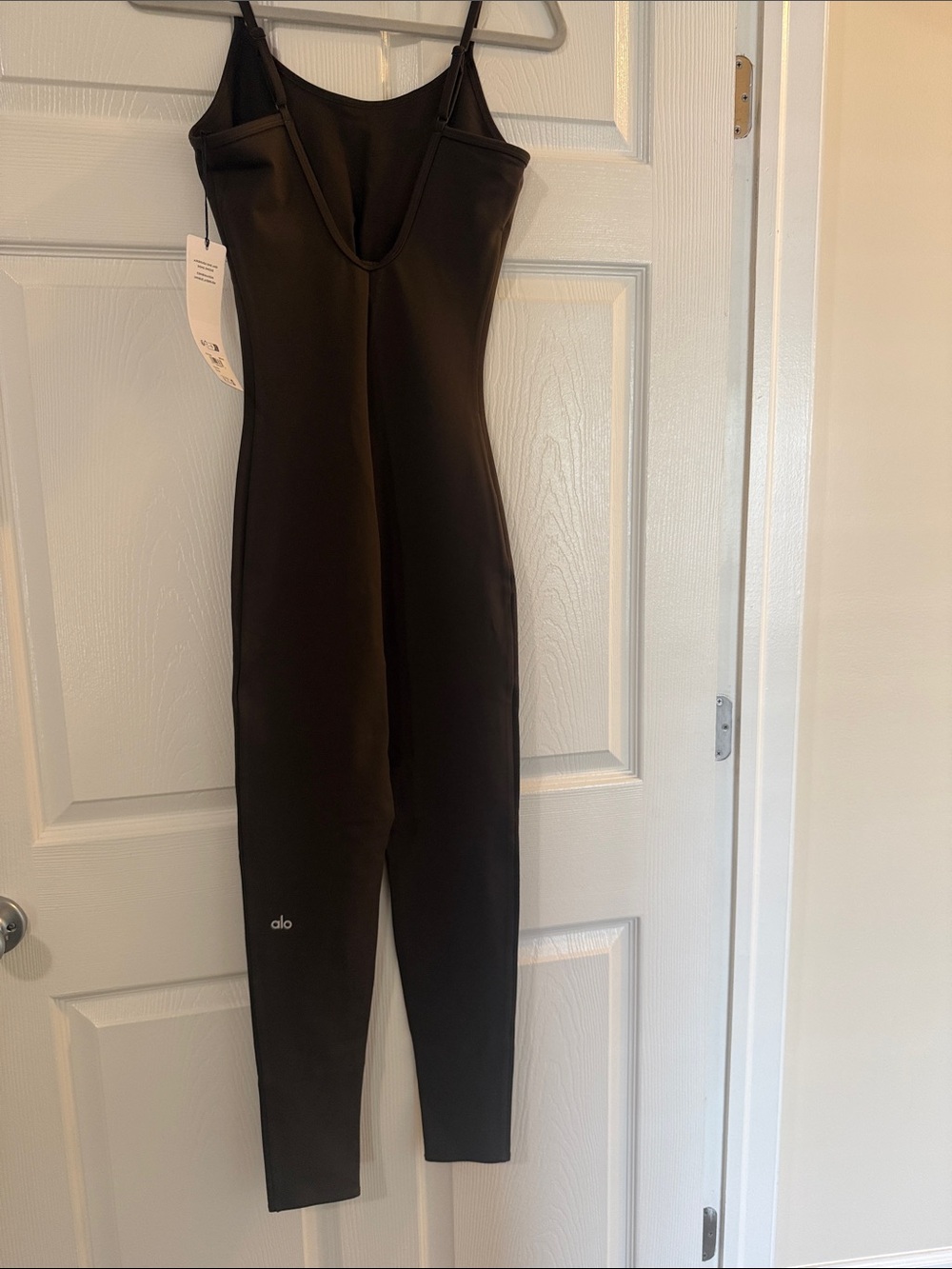 ALO Yoga Airbrush One and Done Onesie in Espresso - Picture 3 of 6